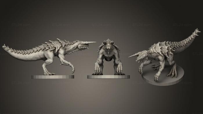 Animal figurines (Tarrasque, STKJ_1536) 3D models for cnc